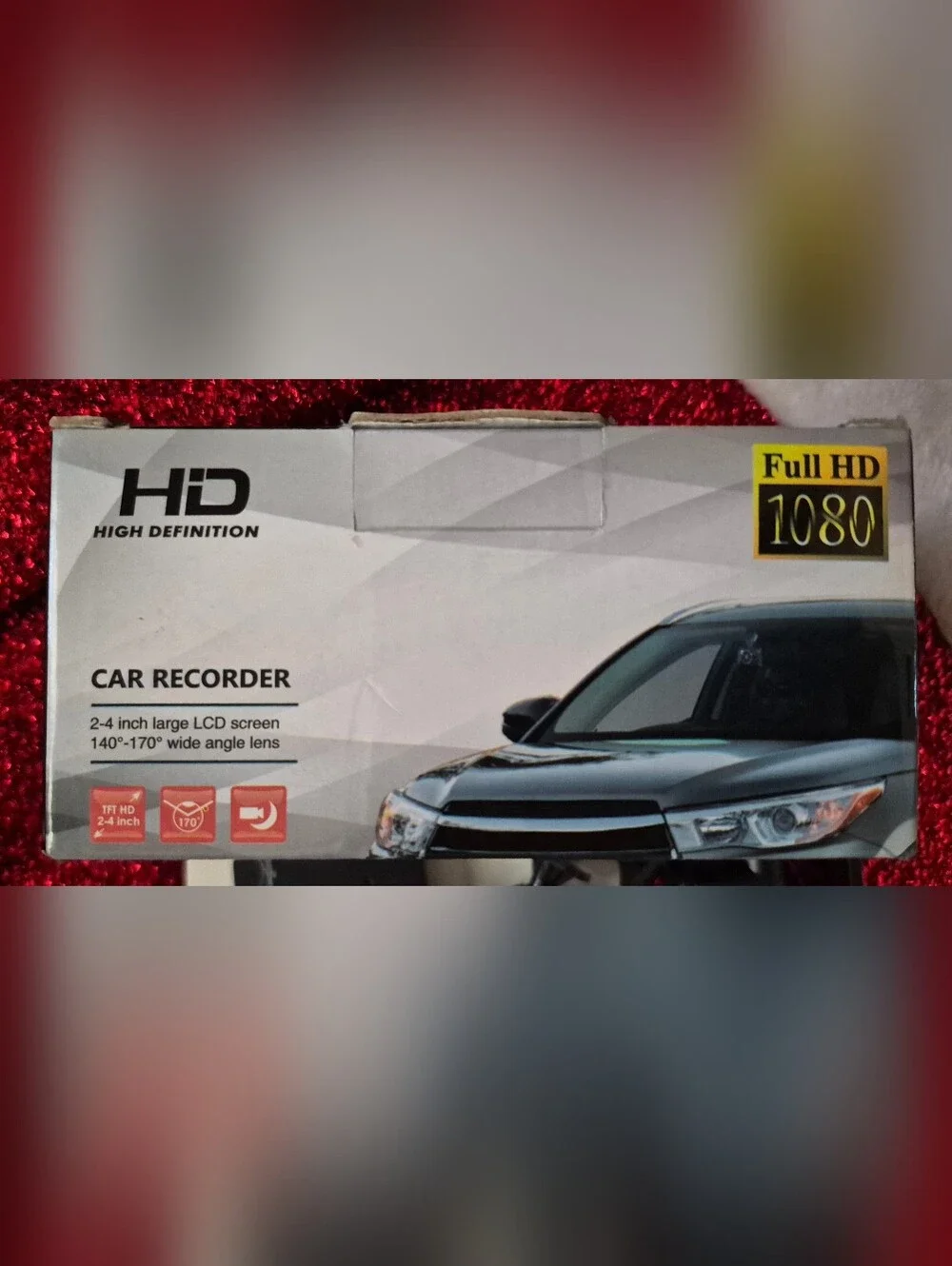 A7 Black Dash Camera with Mounting Kit